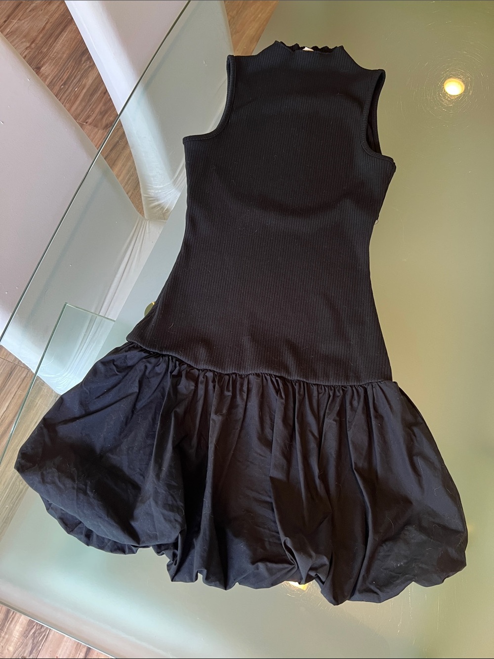 Black Drop Waist Dress